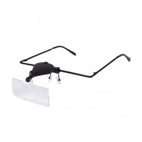 Head magnifying glasses with LED light