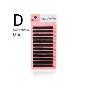 BL LASHES Easy Fanning Feather D MIX