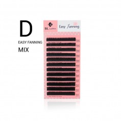 BL Lashes Easy Fanning Feather D-curl MIX