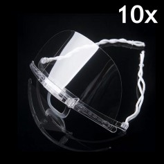 Transparent mouth mask (Transparent) - 10 pieces