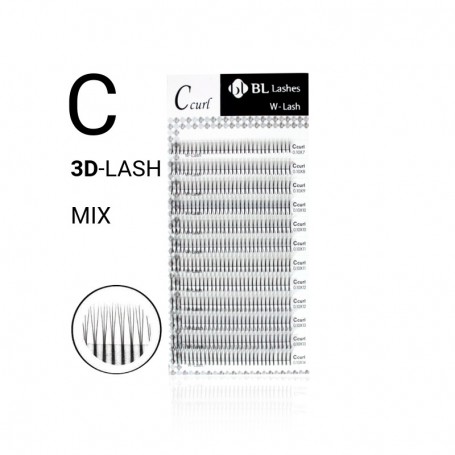 BL Lashes 3D W-Lash C-krul MIX