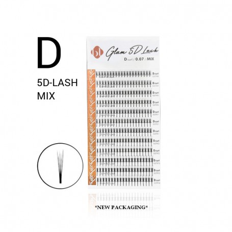 BL Lashes 5D-LASH D-curl MIX